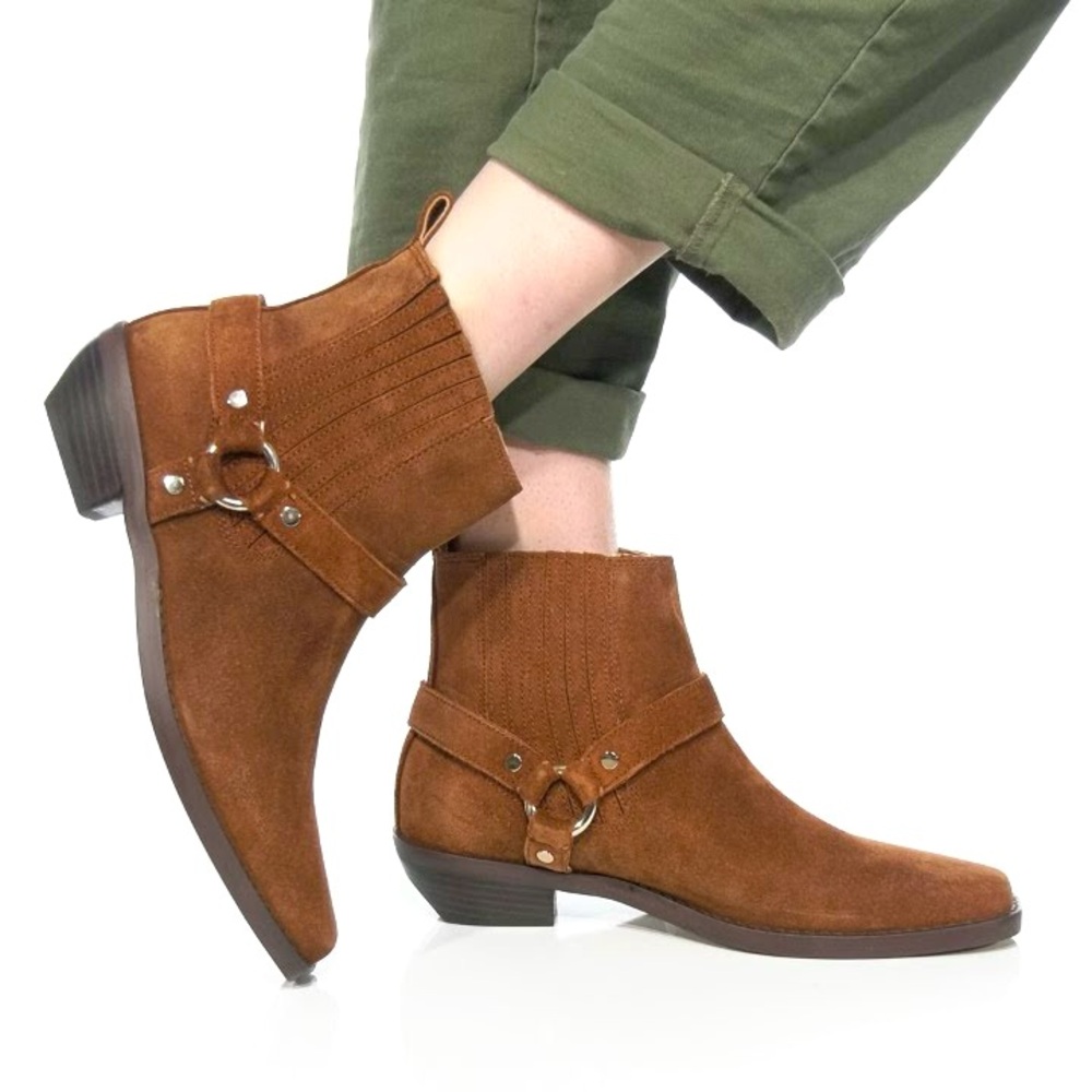 Madewell Santiago Western Ankle Boot Suede